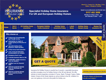 Tablet Screenshot of insuranceforholidayhomes.co.uk